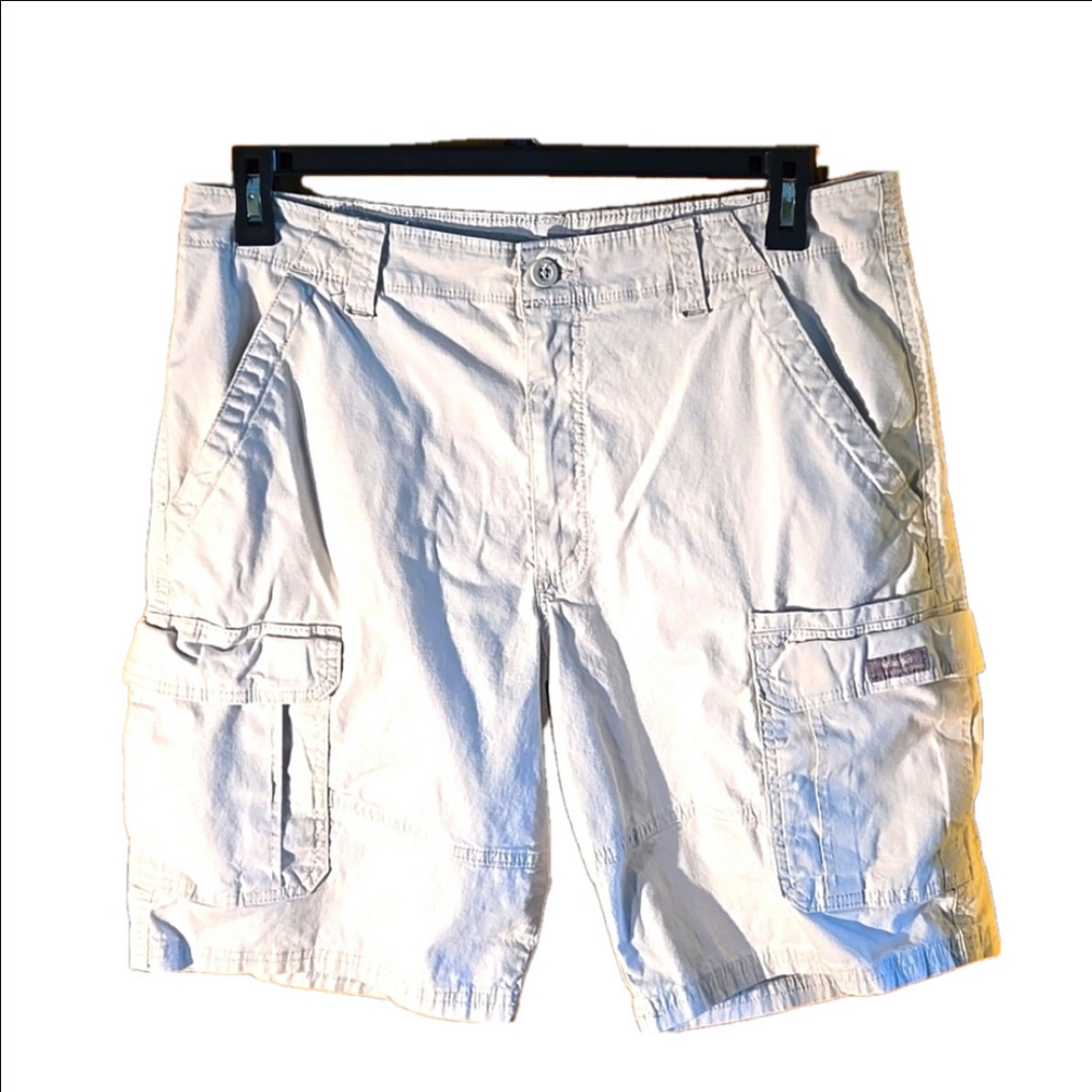 Wrangler Relaxed Fit Cargo Shorts Light Khaki w/ 6 pockets 35" Waist